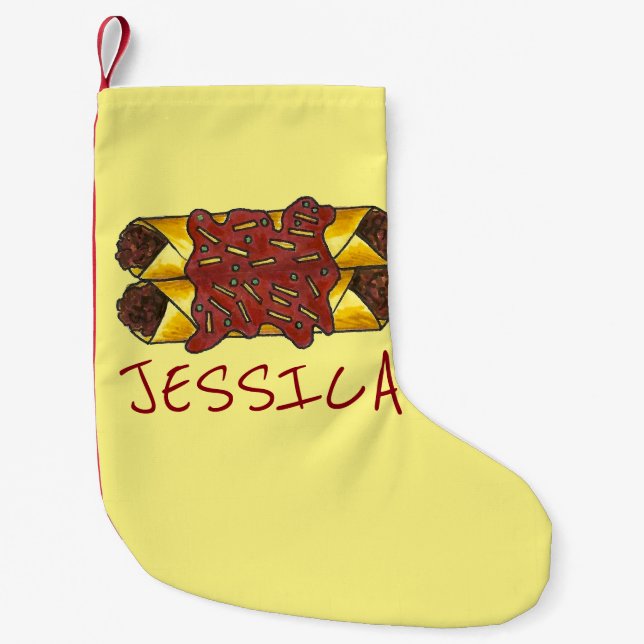 Spicy Bean Cheese Enchiladas Mexican Food Foodie Liten Julstrumpa (Framsidan)