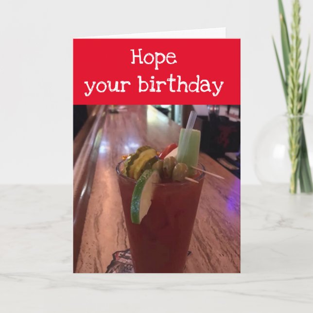 SPICY BIRTHDAY VILL BARA FÖR DIN *BIRTHDAG* KORT (Framsida)