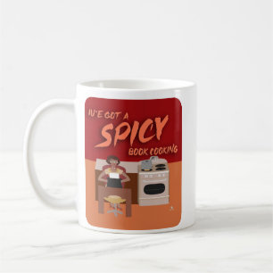 Spicy Bok Cook Romantik Author Retro Snark Kaffemugg