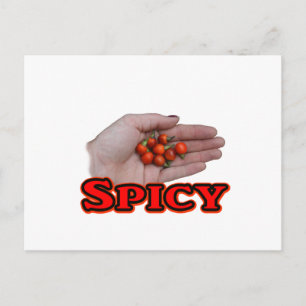 Spicy Cascabel Hett Pepper Design Vykort