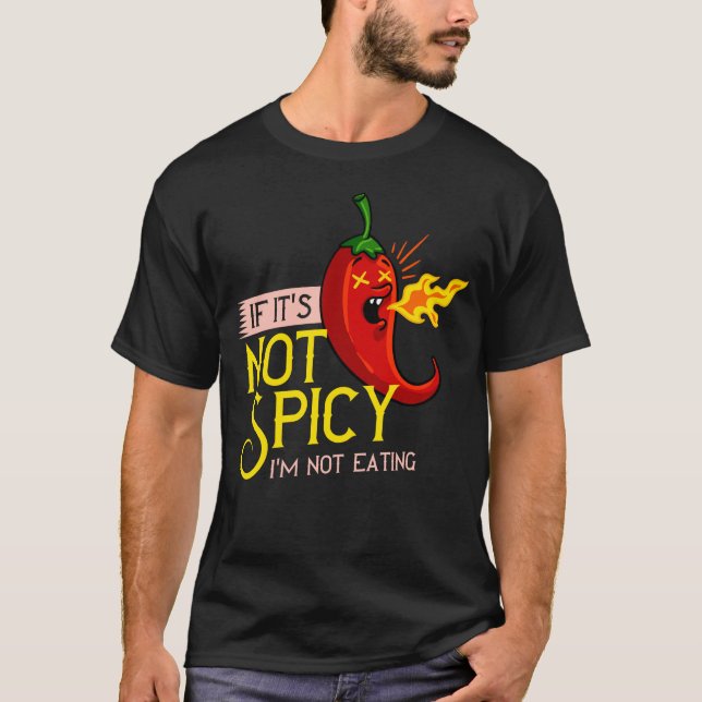 Spicy Chili Gift Hett Jalapeno Habanero Pepper T Shirt (Framsida)