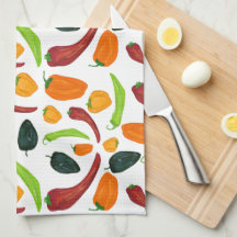 Spicy Chili Pepper Southwest Kitchen Towel