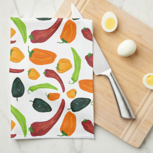 Spicy Chili Pepper Southwest Kitchen Towel Kökshandduk