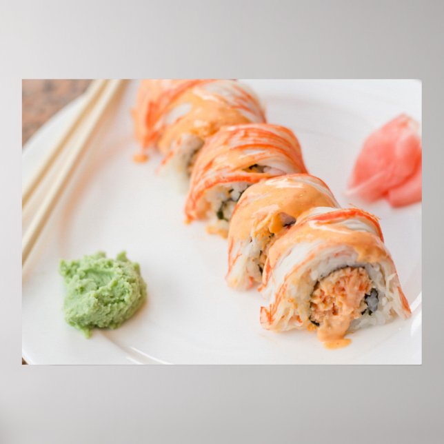 Spicy Crab Sushi Poster (Framsidan)