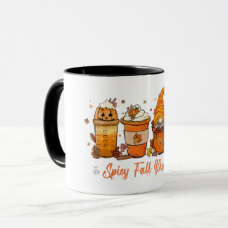 Spicy Fall Pumpkins Gnome Mugg