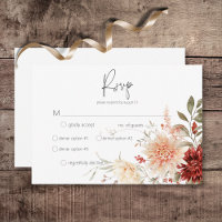 Spicy Fall Rust &  Boho Blommigt Middag