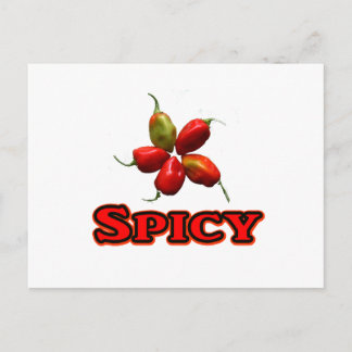 Spicy Fem Habanero Hett Pepper Design Vykort
