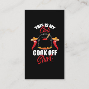Spicy Food Älskare Det här är min Chili Cook av Visitkort