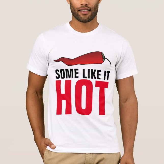 SPICY FOOD ÄLSKARE, Hett Pepper T-Shirts (Framsida)