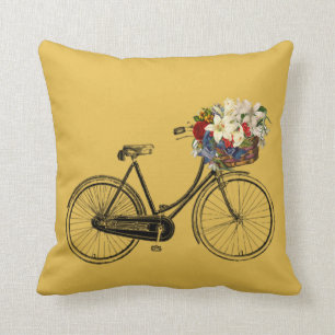 Spicy Hett Mustard-cykelblomman Dekorativ kudde