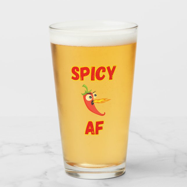 Spicy Hett Pepper AF Glaskopp (Framsida fylld)