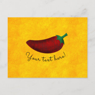 Spicy Hett Southwest Chili Pepper Vykort