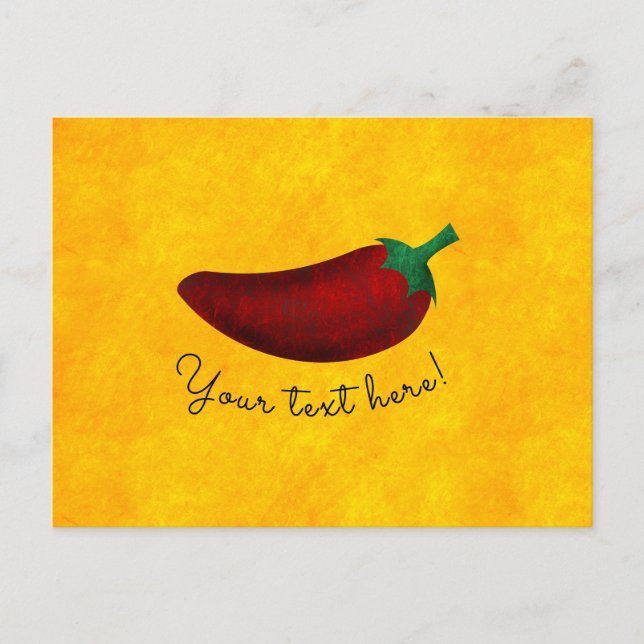 Spicy Hett Southwest Chili Pepper Vykort (Framsida)