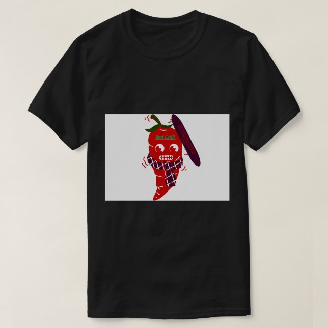 Spicy Hot Pepper Illustration T Shirt (Design framsida)