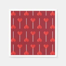 Spicy Kärlek Suckers Red Pappersservett