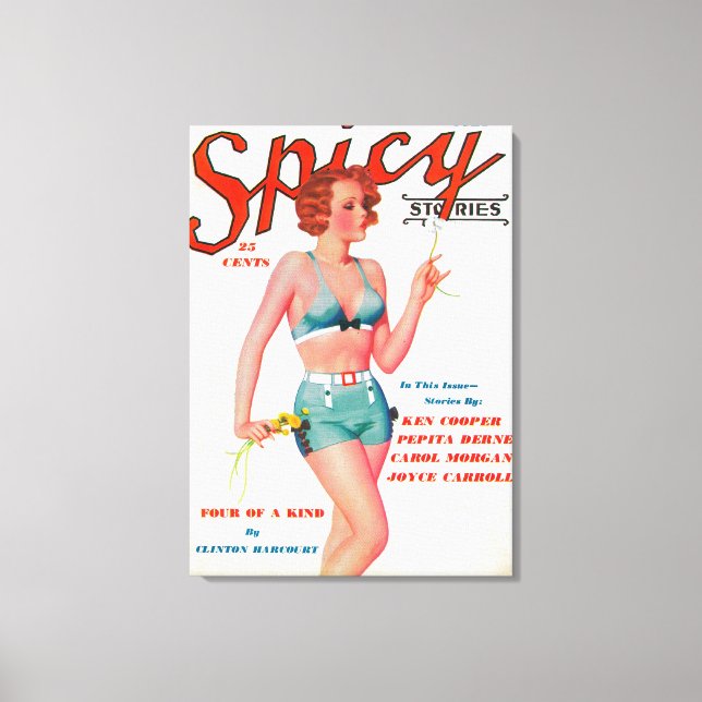 Spicy Magazine Cover Canvastryck (Framsida)