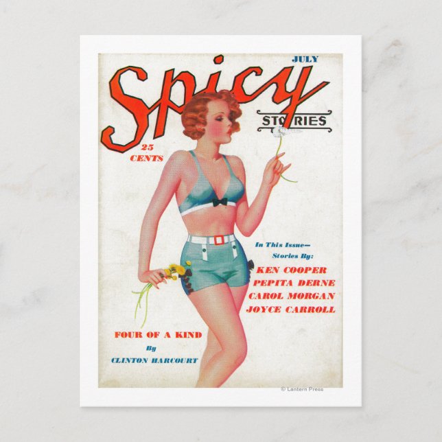 Spicy Magazine Cover Vykort (Framsida)