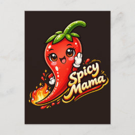 Spicy Mama - Hetting Stuff - Matgalna Vänner Vykort