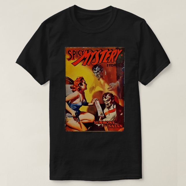 Spicy Mystoppsummons for Satan T Shirt (Design framsida)