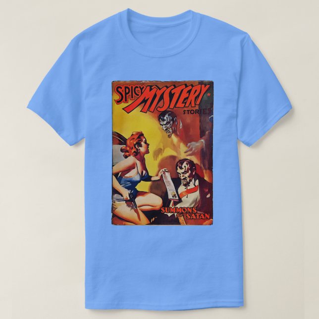 Spicy Mystoppsummons for Satan T Shirt (Design framsida)