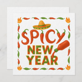 Spicy New Year Inbjudningar