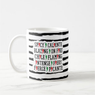 Spicy Ord Chile Pepper Design Kaffemugg