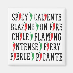 Spicy Ord Chile Pepper Design Magnet