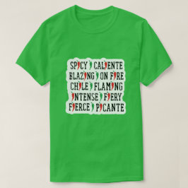 Spicy Ord Chile Pepper Design T Shirt