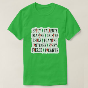 Spicy Ord Chile Pepper Design T Shirt