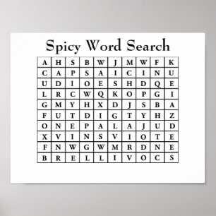 Spicy Ord Search Poster