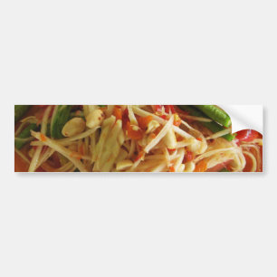 Spicy Papaya Salad [som Tam] ... Thai Lao Food Bildekal