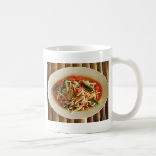 Spicy Papaya Salad [som Tam] ... Thai Lao Food Kaffemugg