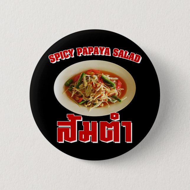 Spicy Papaya Salad [som Tam] ... Thai Lao Food Knapp (Framsida)