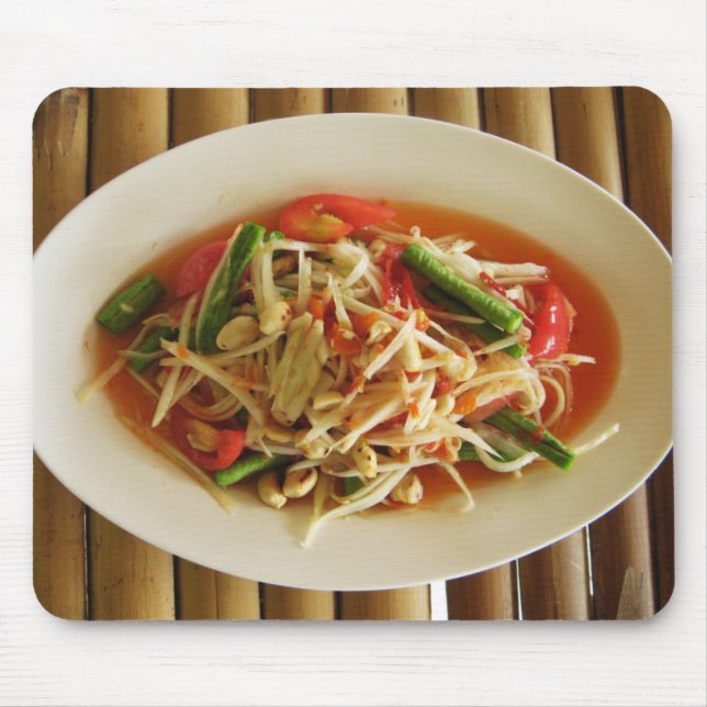 Spicy Papaya Salad [som Tam] ... Thai Lao Food Musmatta (Framsidan)