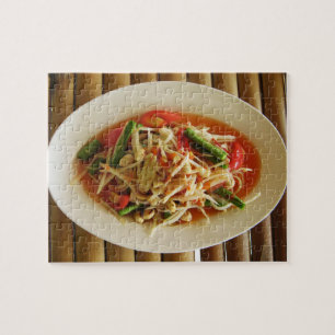 Spicy Papaya Salad [som Tam] ... Thai Lao Food Pussel