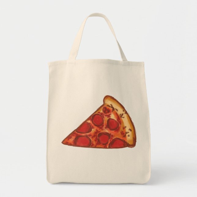 Spicy piza watercolor design  tygkasse (Framsidan)
