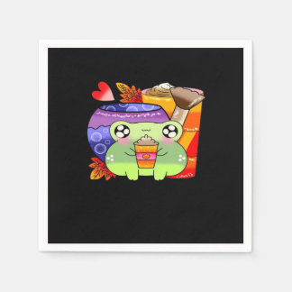 Spicy Pumpkin Latte Fall Season Classic Pappersservett