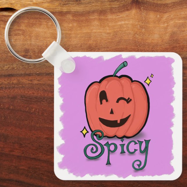 Spicy Pumpkin Spice Nyckelring (Framsida)