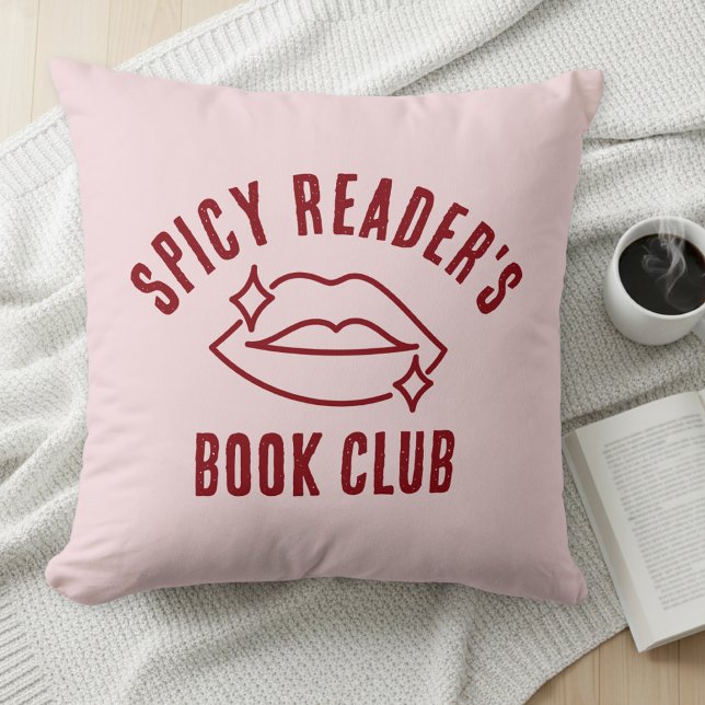 Spicy Reader's Book Club Rosa Kastkudde Kudde (Skapare uppladdad)