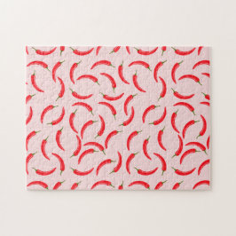 Spicy Red Chili Mönster Pussel