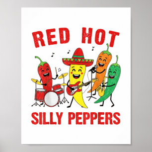 Spicy Red Hett Fånig Peppers Band Parody Chili Car Poster