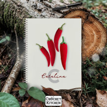 Spicy Red Modern Minimal Crochet Jalapeno Namn