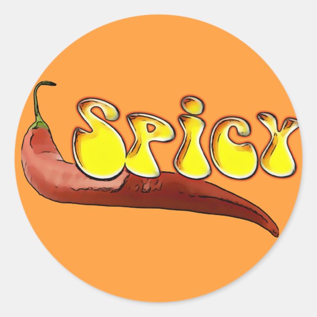 Spicy Runt Klistermärke (Framsida)