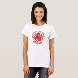 Spicy Salt och Pepper Octopus Roligt Design T Shirt