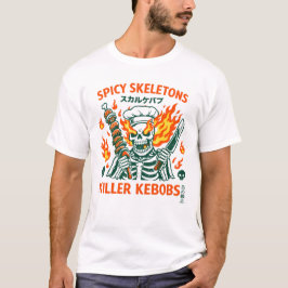 Spicy Skeleton Chef T Shirt