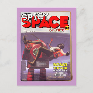 Spicy Space-artiklar - Pulp Cover-vykort Vykort