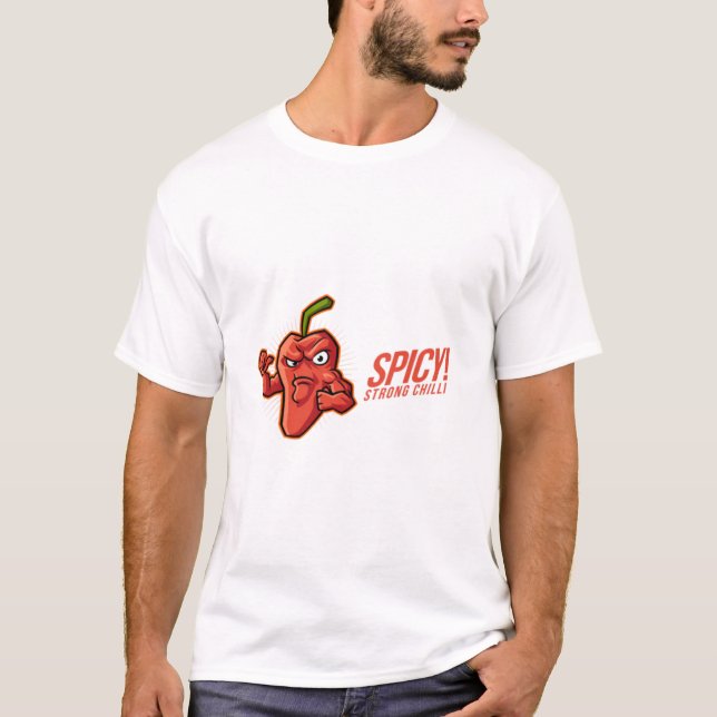 Spicy Strong Chili T Shirt (Framsida)