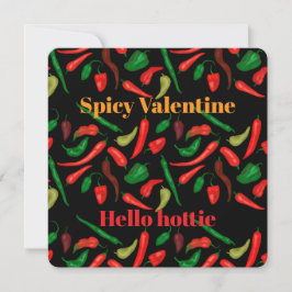 Spicy Valentine Hej Snygging röd pepparpresentkort