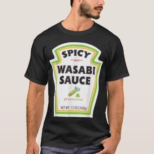 Spicy Wasabi Sauce Flaska etikett Funny Halloween  T Shirt