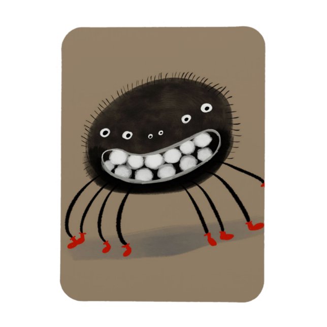 Spider Älskare Gift | En leende spindelkolv Magnet (Vertikal)